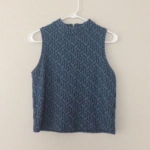 NWOT Anthropologie Blue Tank Size XS